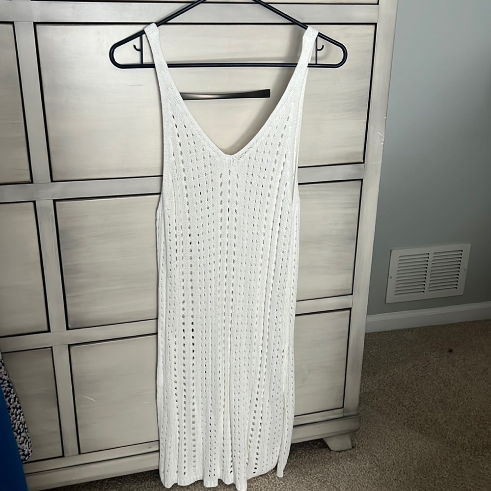 New Crochet Mini Beach Dress - Picture 2 of 4